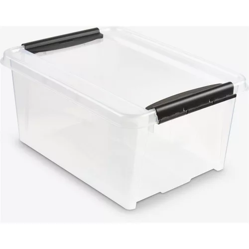 Tároló doboz műanyag 14 liter csatos átlátszó Probox