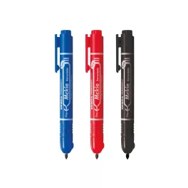   Alkoholos marker 1,3 mm, nyomógombos, Zebra Mckie Retractable írásszín fekete