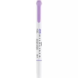 Ecsettol kétvégű Zebra Mildliner Cool & Refined, lila