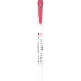 Ecsettol kétvégű Zebra Mildliner Cool & Refined, piros