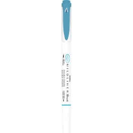 Ecsettol kétvégű Zebra Mildliner Warm, füstkék