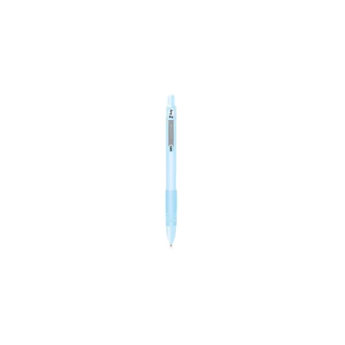 Golyóstoll 1 mm, kék tolltest, Zebra Z-Grip Pastel, írásszín kék