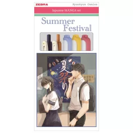  Írószer készlet, Zebra Manga Set, Summer Festival, 5 darabos