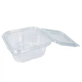 Salátás tál egybefedeles PET 375 ml 100 db/csomag