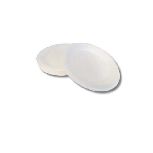 Papírtányér 19,7 cm komposztálható cukornád 125 db/csomag natúr