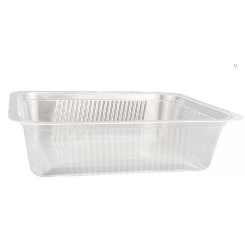 Síkperemes PP tálca 187 x 137 x 50 mm natúr