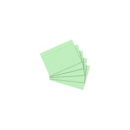 Kartotékkártya  A7 100 ív/csomag, vonalas, Herlitz zöld