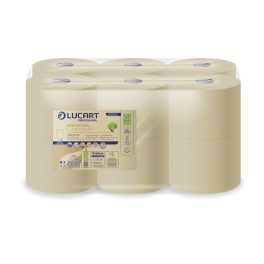   Toalettpapír 2 rétegű közületi átmérő 18,2 cm laponkénti adagolás 12 tek/csom EcoNatural L-ONE MI Lucart_812506 havana