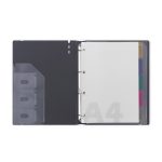 Gyűrűskönyv A4, 40mm, 4 gyűrűs Verde mustársárga