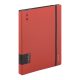 Gyűrűskönyv A4, 40mm, 4 gyűrűs Verde téglavörös