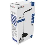 Asztali LED lámpa, csiptethető, 1,5W, 6400K, AVIDE, fekete