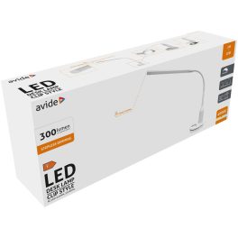   Asztali LED lámpa, felfogatható és állványos, 5W, 4000K, AVIDE, fehér