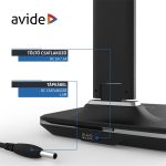 Asztali LED lámpa, Nathan, kijelzős, 6W, 5000K, AVIDE, fekete