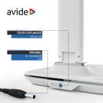 Asztali LED lámpa, Nathan, kijelzős, 6W, 5000K, AVIDE, fehér