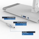 Asztali LED lámpa, Scott, 12W, 5000K, AVIDE, fehér