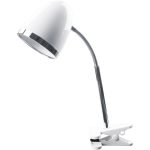 Asztali lámpa, csiptethető, E27, max. 15W, AVIDE, fehér