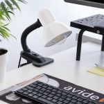 Asztali lámpa, Basic csiptethető, max. 60W, AVIDE, fehér