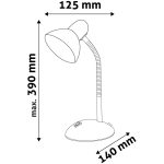 Asztali lámpa, Basic Simple, max. 40W, AVIDE, piros