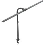 Asztali LED lámpa, duplafejű, 18W, AVIDE, fekete