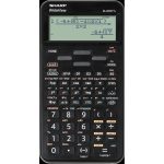 Számológép tudományos 420 funkciós 10+2 digites 4 soros napalemes Sharp ELW531TLBBK fekete
