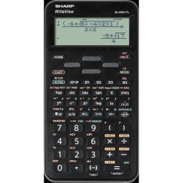   Számológép tudományos 420 funkciós 10+2 digites 4 soros napalemes Sharp ELW531TLBBK fekete