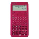 Számológép tudományos 420 funkciós 10+2 digites 4 soros napalemes Sharp ELW531TLBRD piros