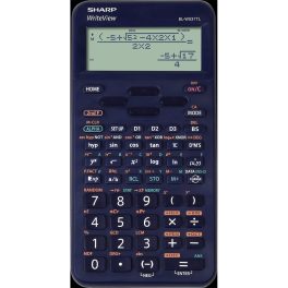   Számológép tudományos 420 funkciós 10+2 digites 4 soros napalemes Sharp ELW531TLBBL kék