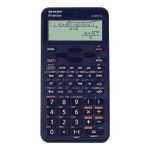 Számológép tudományos 420 funkciós 10+2 digites 4 soros napalemes Sharp ELW531TLBBL kék