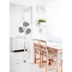 Ventilátor álló 16" 40W, szürke Platinet
