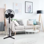 Ventilátor álló 16" 40W, fekete Platinet