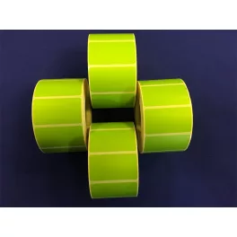 Etikett thermo 25x45mm, tekercses 1000 címke/tekercs zöld