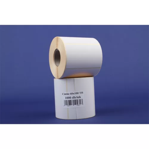 Etikett thermo 60x100mm, tekercses 1000 címke/tekercs