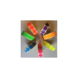   Etikett címke, 20mm, körcímke tekercses, akció felírattal 1000 db/tekercs piros