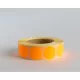 Etikett címke, 20mm, körcímke tekercses 1000 db/tekercs fluo narancs