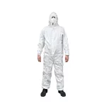 Munkavédelmi overál, hosszú ujjú vízlepergető kapucnis 3XL fehér