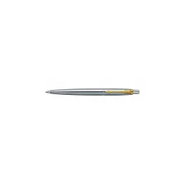   Golyóstoll rozsdamentes acél, arany klipsz 1953182 Parker Jotter, írásszín kék