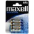 Elem AAA mikro LR03 alkaline 4 db/csomag, Maxell