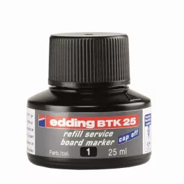 Tinta utántöltő táblamarkerhez 25ml, Edding BTK25 fekete