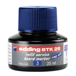 Tinta utántöltő táblamarkerhez 25ml, Edding BTK25 kék
