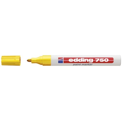 Lakkmarker 2-4mm, kerek Edding 750 sárga