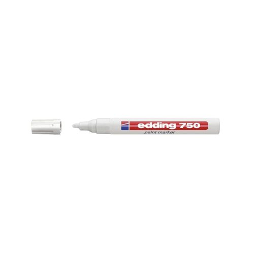 Lakkmarker 2-4mm, kerek Edding 750 fehér