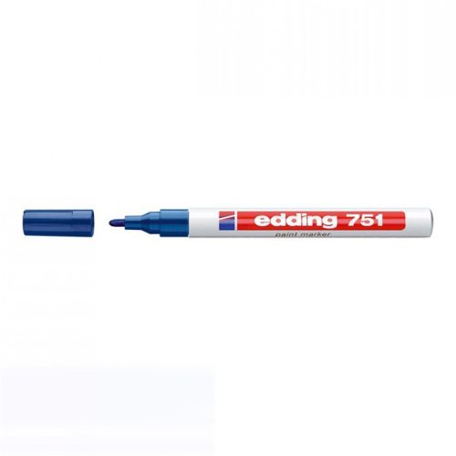 Lakkmarker 1-2mm, kerek Edding 751 kék