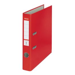   Iratrendező A4, 5cm, élvédő sínnel, 81193 Esselte Economy piros