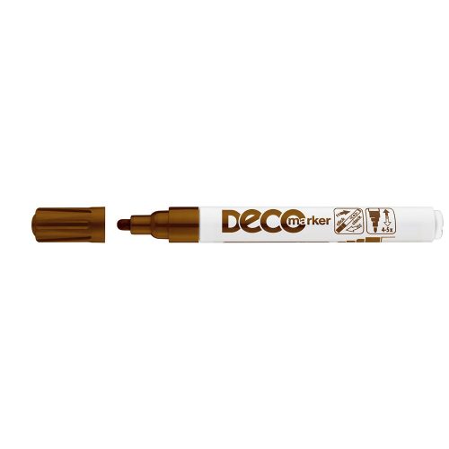 Lakkmarker, decomarker 2-4mm, kerek Ico barna