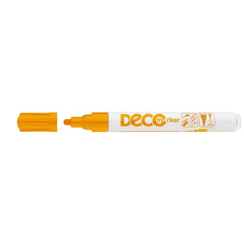 Lakkmarker, decomarker 2-4mm, kerek Ico narancs