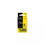 Feliratozógép szalag XR-6YW1 6mmx8m Casio sárga/fekete