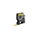 Feliratozógép szalag Dymo Letratag S0720730/40918 9mmx4m, ORIGINAL, fekete/sárga