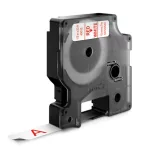 Feliratozógép szalag Dymo Letratag Dymo D1 S0720550/45015 12mmx7m, ORIGINAL, piros/fehér