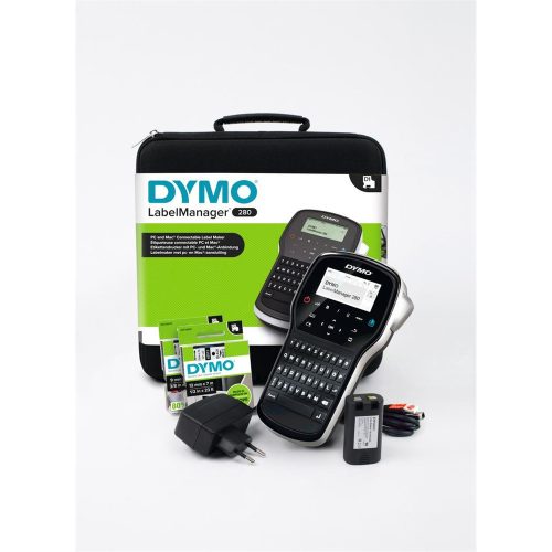 Feliratozógép elektromos Dymo LM 280 készlet, táskában