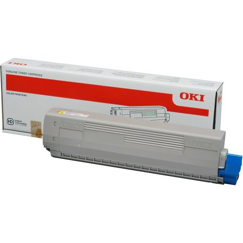 Oki C823 toner yellow ORIGINAL 7K